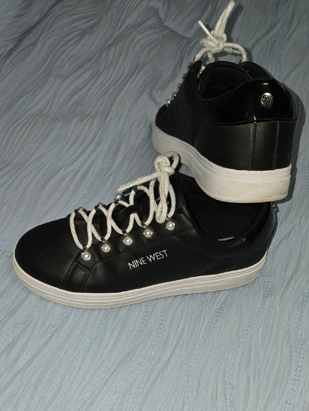 Nine West Paves Women's Platform Lace-Up Sneakers